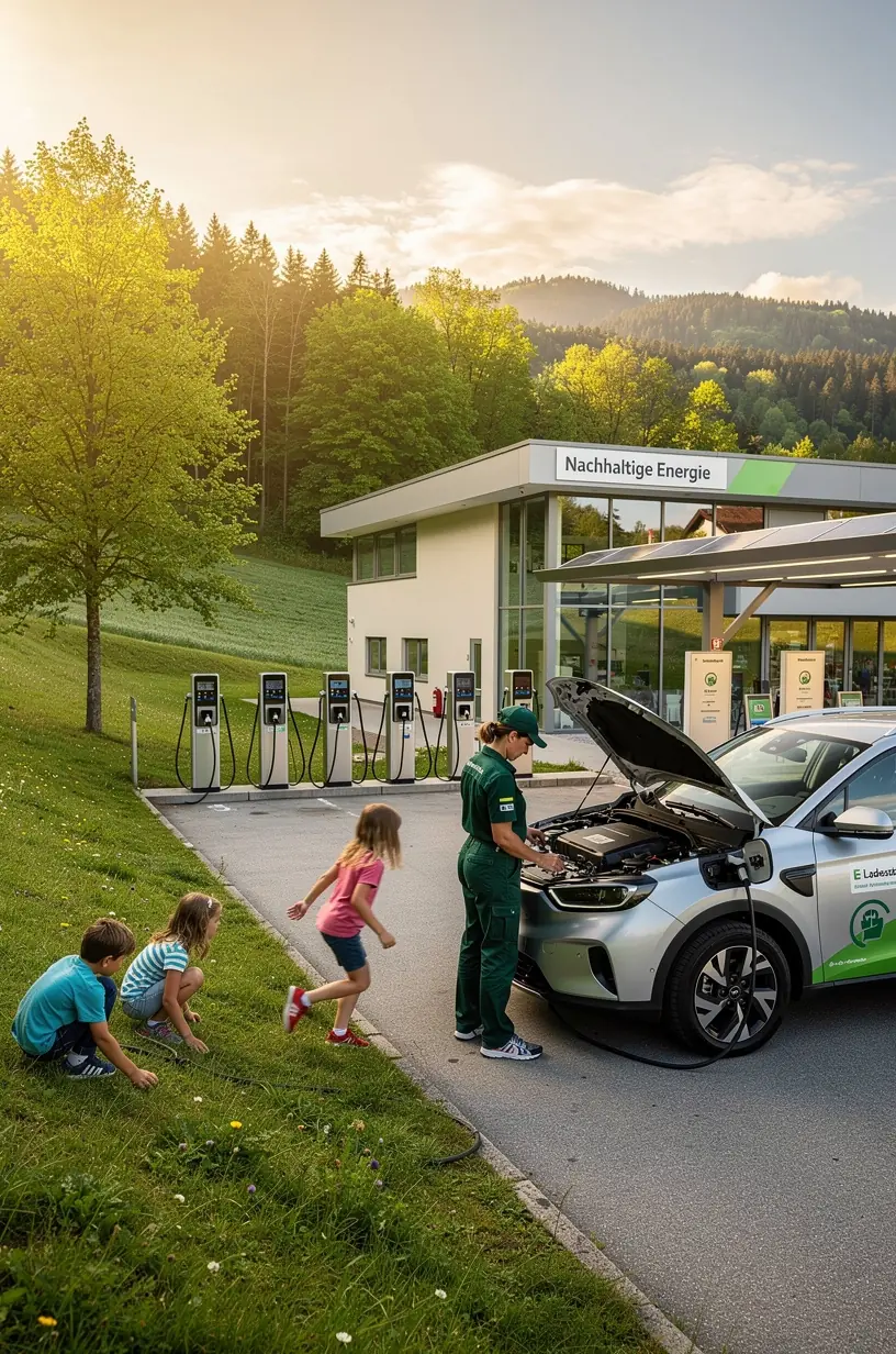 Sicherheitsausrüstung und Werkzeuge für die fachgerechte Reparatur von Hybridfahrzeugbatterien.